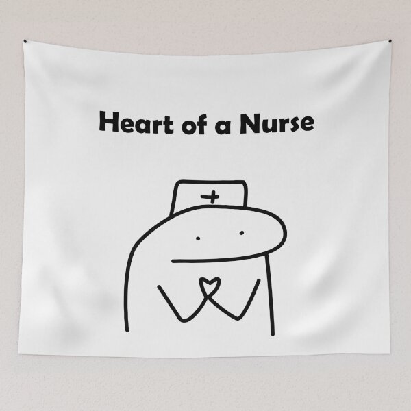 Item preview, Cute Heart of a Nurse Cartoon designed and sold by darkskinbender.