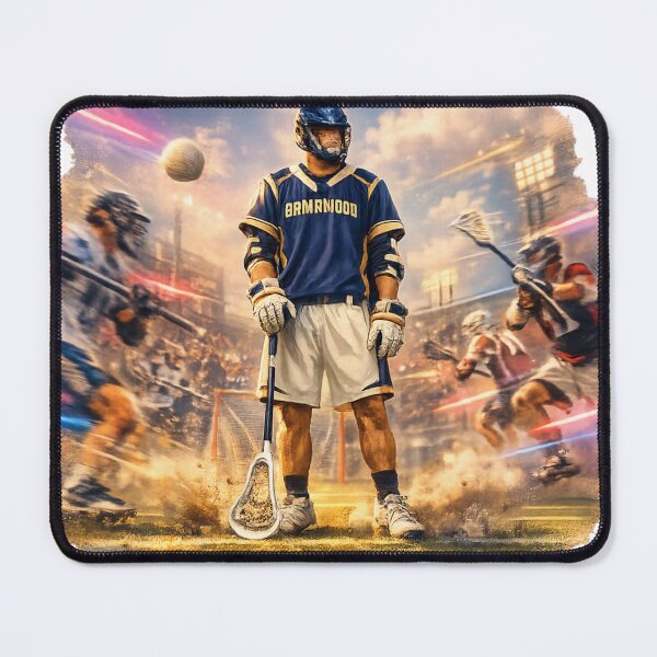 Item preview, Lacrosse Subway Chaos — Player Doing Nothing in Action on Field designed and sold by ViralVisionsCreating .