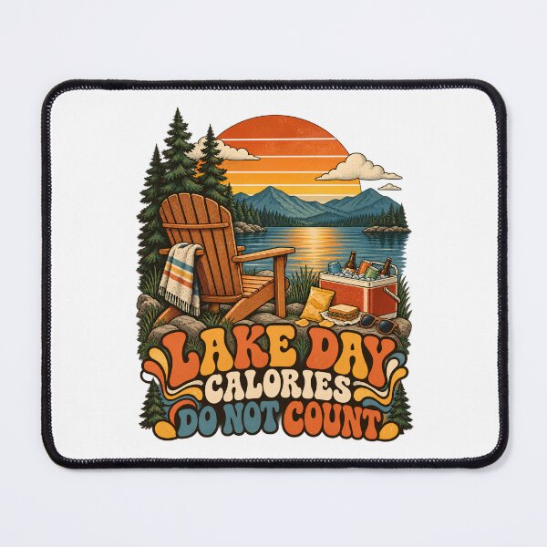 Item preview, Lake Day Calories Do Not Count Vintage Lake Life Retro 70s Design designed and sold by urbinet.