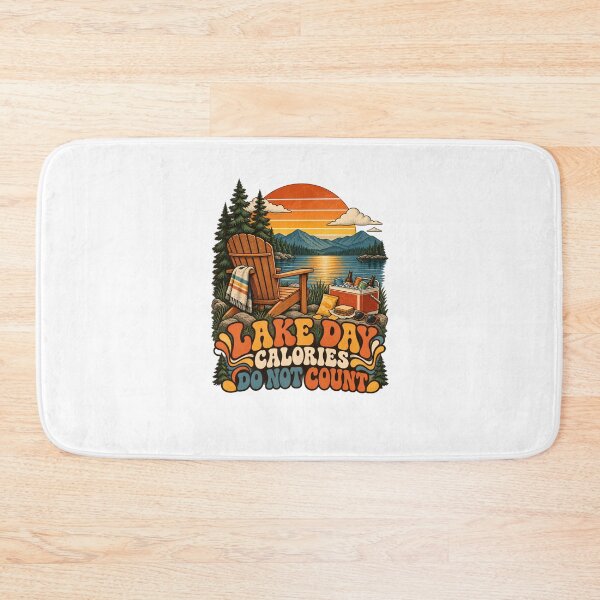 Item preview, Lake Day Calories Do Not Count Vintage Lake Life Retro 70s Design designed and sold by urbinet.