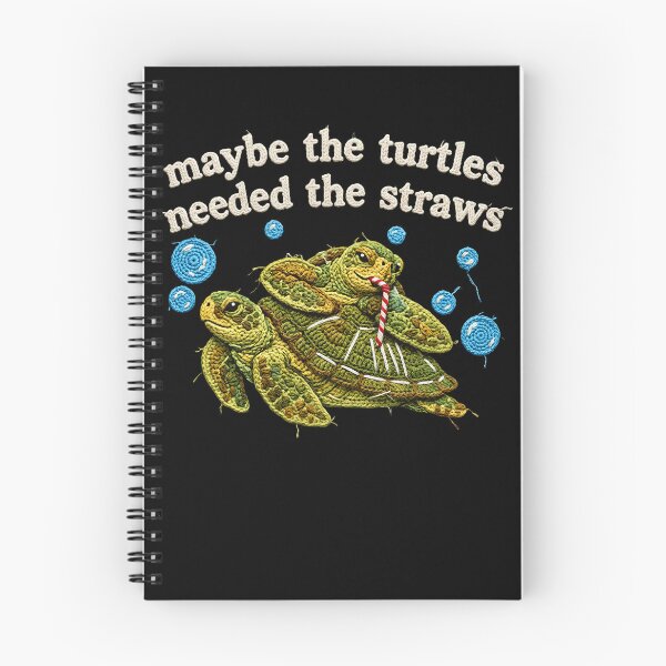 Item preview, Maybe the Turtles Needed the Straws Crochet Style Sea Turtle Humor designed and sold by NADIASHOP86.