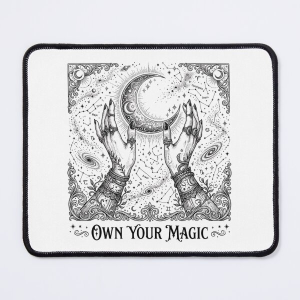 Item preview, Own Your Magic - Vintage Celestial Moon and Witch Hands Art designed and sold by Sanan Israyilli.