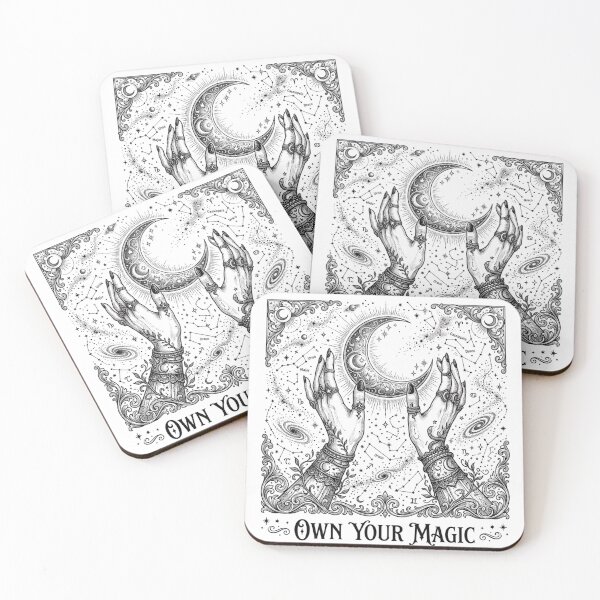 Item preview, Own Your Magic - Vintage Celestial Moon and Witch Hands Art designed and sold by Sanan Israyilli.
