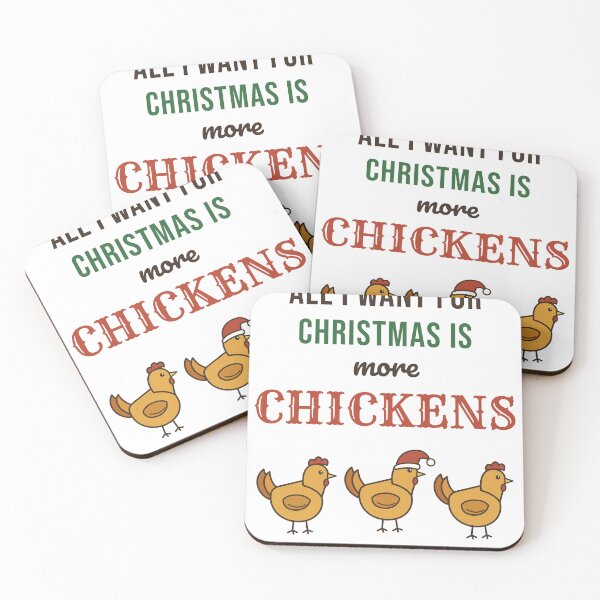 Item preview, All I Want for Christmas Is More Chickens designed and sold by HenAndHeller.