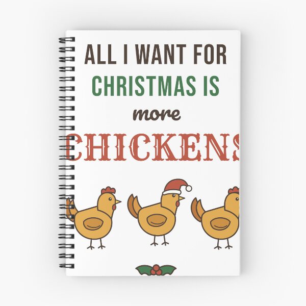 Item preview, All I Want for Christmas Is More Chickens designed and sold by HenAndHeller.