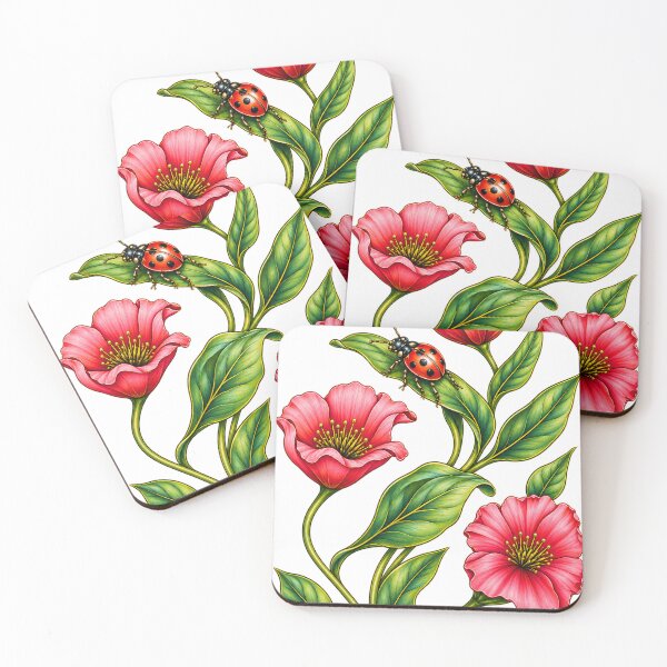 Item preview, Flowers and ladybug designed and sold by PIERREetMAILLES.