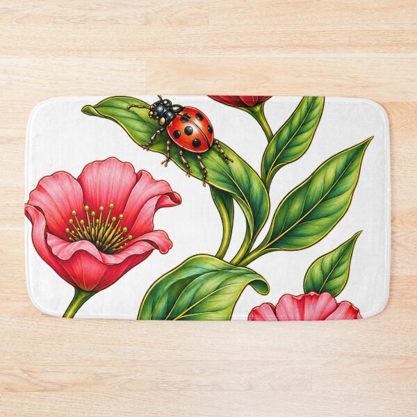 Item preview, Flowers and ladybug designed and sold by PIERRES&MAILLESDesign.