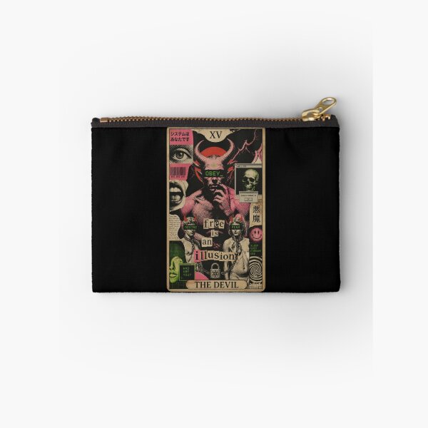 Item preview, The Devil XV Cyberpunk Tarot Card - Dystopian Obey Collage Art designed and sold by ERODED SELF.