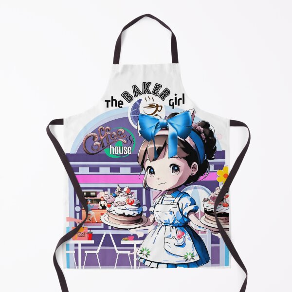 Item preview, Kawaii Baker Girl Coffee House Anime Graphic designed and sold by AXENT Designs.