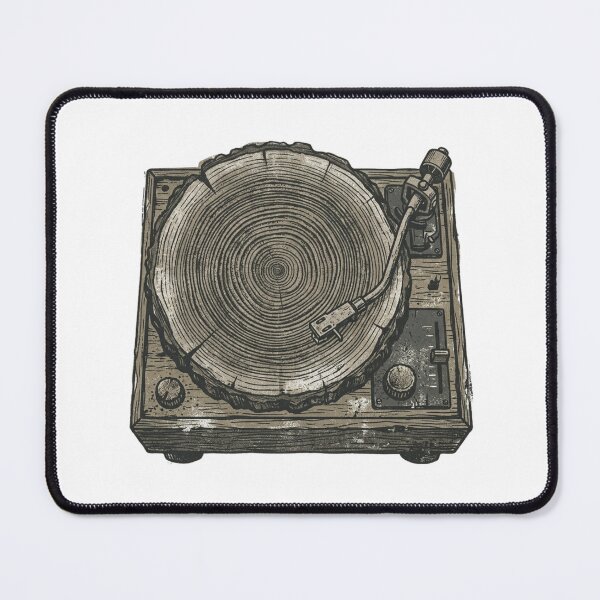 Item preview, Nature's Groove - Vintage Record Player Tree Ring Vinyl Art designed and sold by Sanan Israyilli.