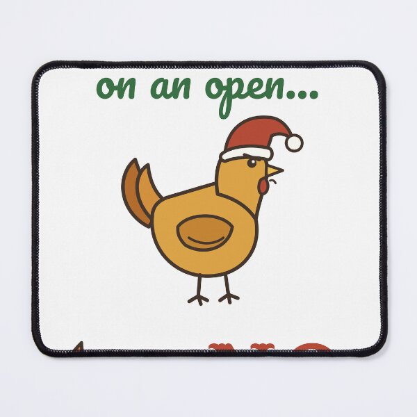 Item preview, Hens Roasting on an Open Fire NO Funny Christmas designed and sold by HenAndHeller.