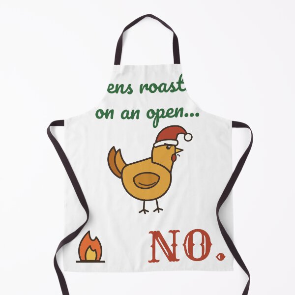 Item preview, Hens Roasting on an Open Fire NO Funny Christmas designed and sold by HenAndHeller.