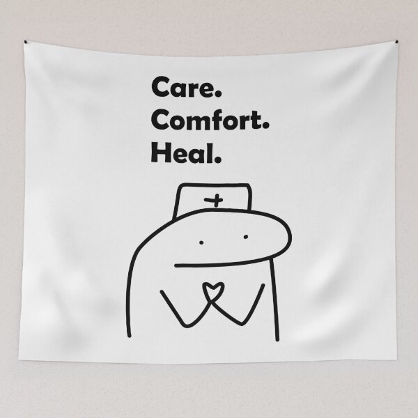 Item preview, Cute Care Comfort Heal Nurse Cartoon designed and sold by darkskinbender.