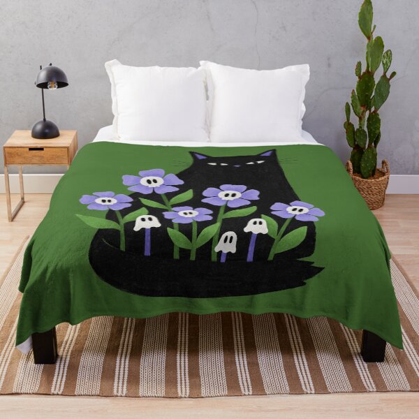 Item preview, Spooky Flower Cat designed and sold by Midnight Coffee.