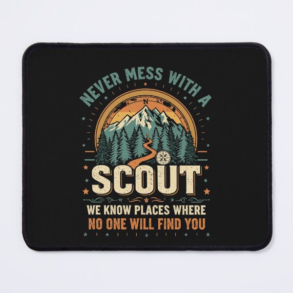 Item preview, NEVER MESS WITH A SCOUT designed and sold by BKDIGITALSHOP.