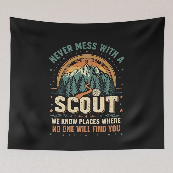 Item preview, NEVER MESS WITH A SCOUT designed and sold by BKDIGITALSHOP.