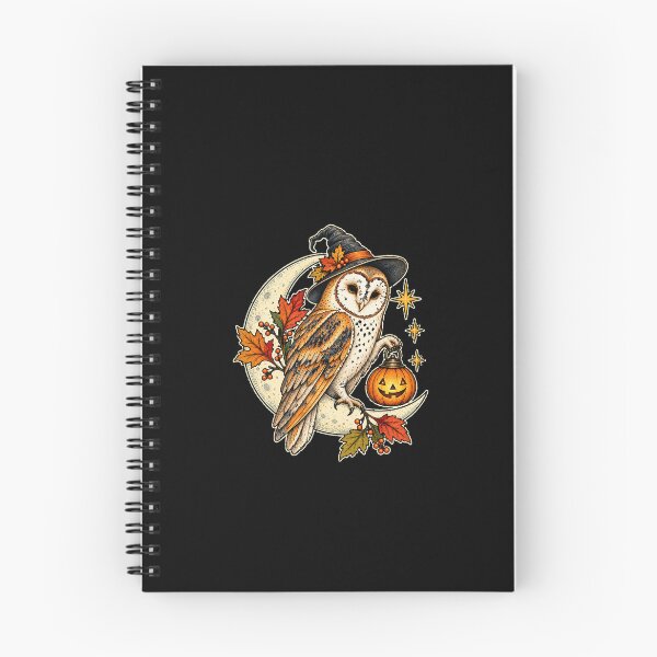 Item preview, Barn Owl With Moon and Pumpkin Lantern designed and sold by AMICO77.