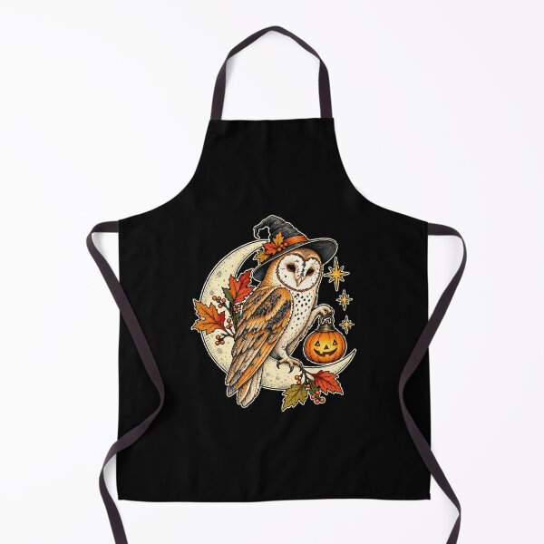 Item preview, Barn Owl With Moon and Pumpkin Lantern designed and sold by AMICO77.