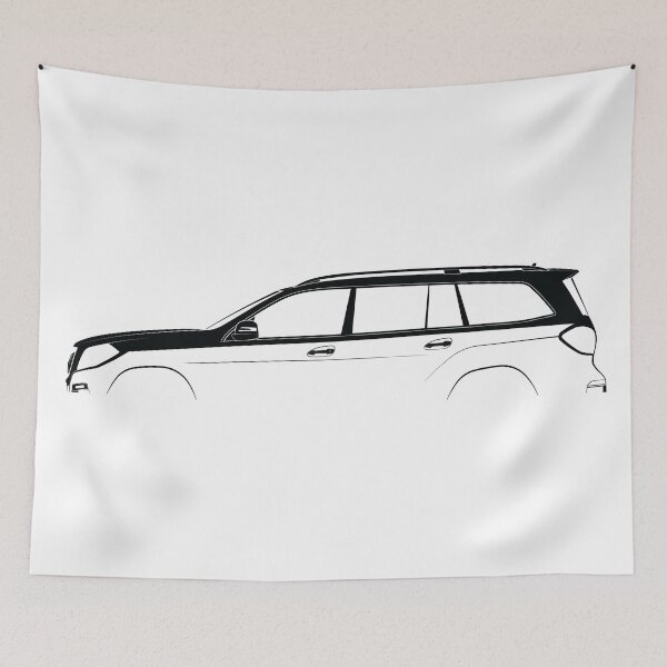 Item preview, GL-Class (X166) (Black) designed and sold by Car Silhouettes.