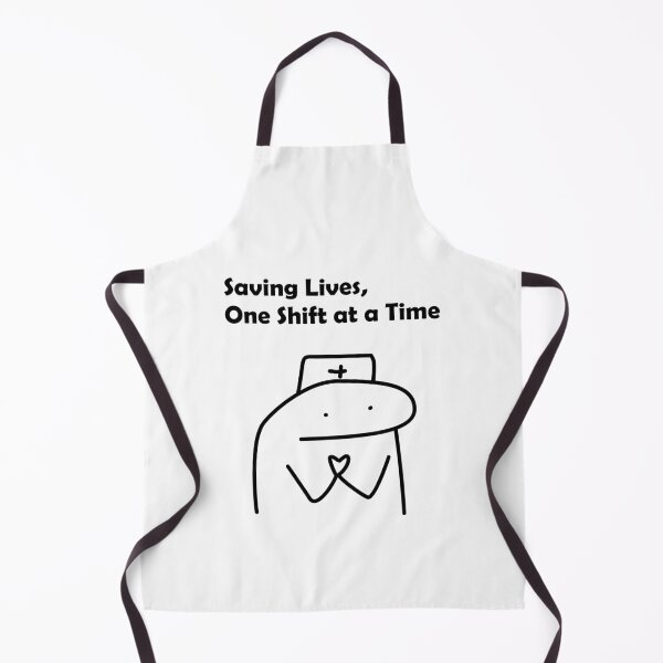 Item preview, Cute Saving Lives One Shift at a Time Nurse Cartoon designed and sold by darkskinbender.