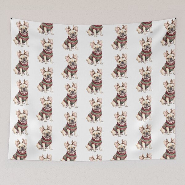 Item preview, Christmas French Bulldog Sweater designed and sold by Tiffany Roy.