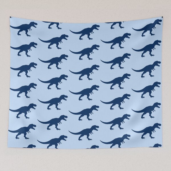 Item preview, Navy Blue T Rex Dinosaur Silhouette designed and sold by MIRANDA CREATIVE.