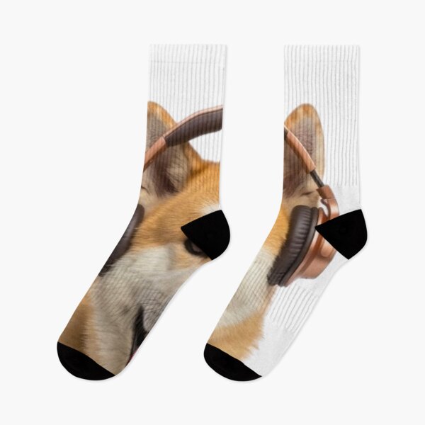 Item preview,  Akita Inu Dog with Bronze Headphones designed and sold by Sulco Design.