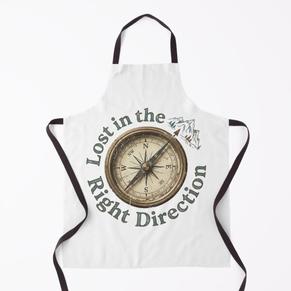 Item preview, Lost in the Right Direction - Vintage Mountain Compass Art designed and sold by Sanan Israyilli.
