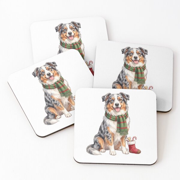 Item preview, Australian Shepherd Christmas Stocking designed and sold by Tiffany Roy.