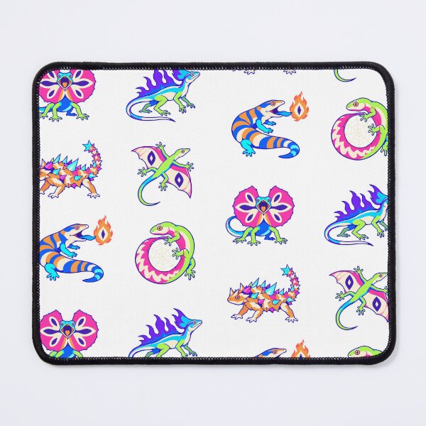 Item preview, Colorful Fantasy Lizards Design – Neon Reptile Art designed and sold by Zoolumi.