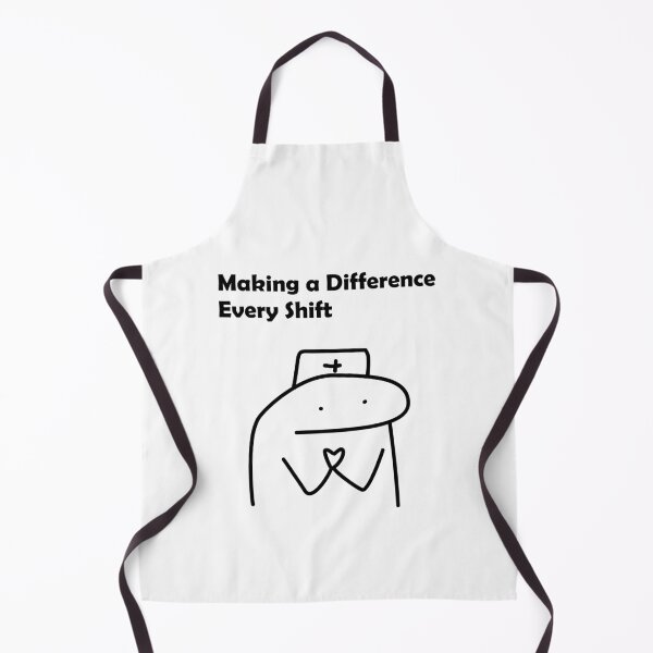 Item preview, Cute Making a Difference Every Shift Nurse Cartoon designed and sold by darkskinbender.