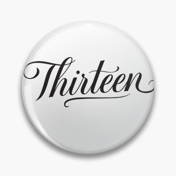 Item preview, Unlucky for some, legendary for you. Show off your signature number with this classic "Thirteen" typography design. designed and sold by FitEnvy.