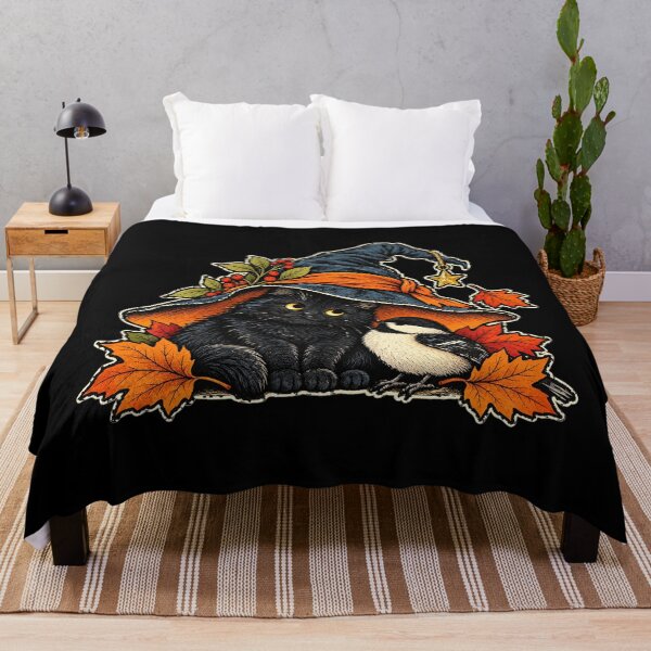 Item preview, Black Cat and Chickadee Halloween Friends designed and sold by AMICO77.