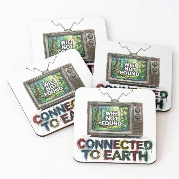 Item preview, Connected to Earth - Retro Television Digital Detox Art designed and sold by Sanan Israyilli.
