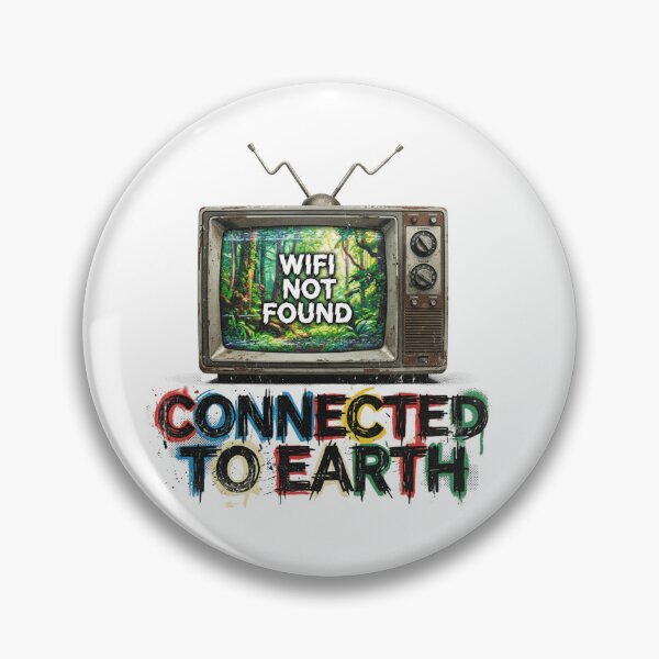 Item preview, Connected to Earth - Retro Television Digital Detox Art designed and sold by Sanan Israyilli.