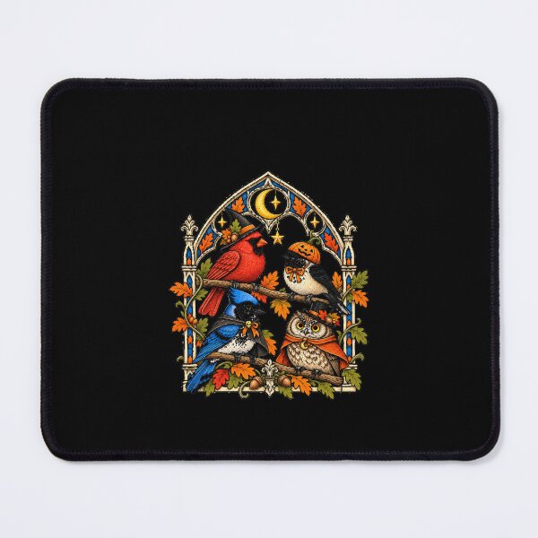 Item preview, Halloween Birds in a Gothic Window designed and sold by AMICO77.