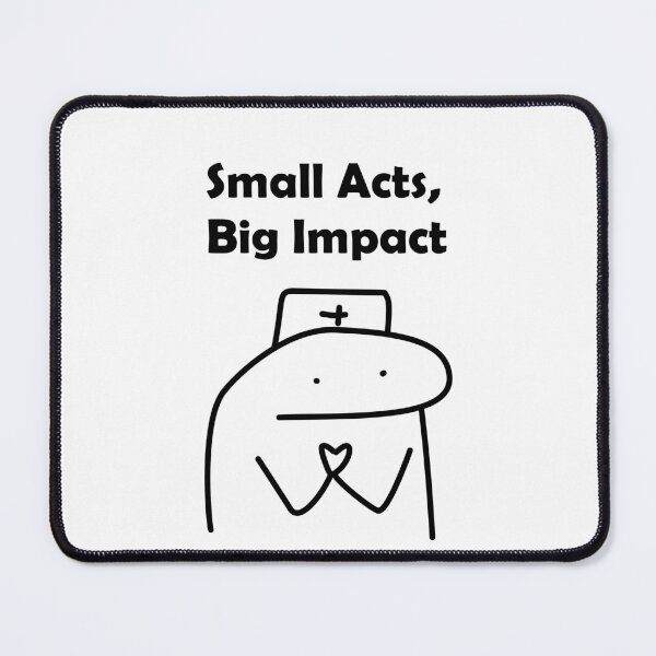 Item preview, Cute Small Acts Big Impact Nurse Cartoon designed and sold by darkskinbender.