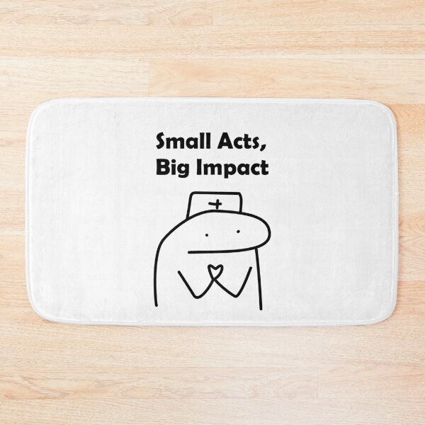 Item preview, Cute Small Acts Big Impact Nurse Cartoon designed and sold by darkskinbender.