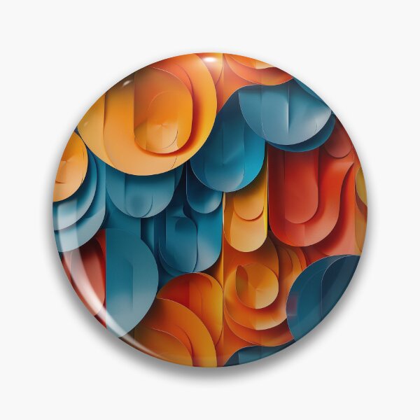 Item preview, Vibrant 3D Papercraft Abstract Shapes Pattern designed and sold by NTGUILTY.