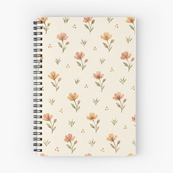Item preview, Wildflower Pattern Warm Floral Watercolor designed and sold by mycute-stickers.