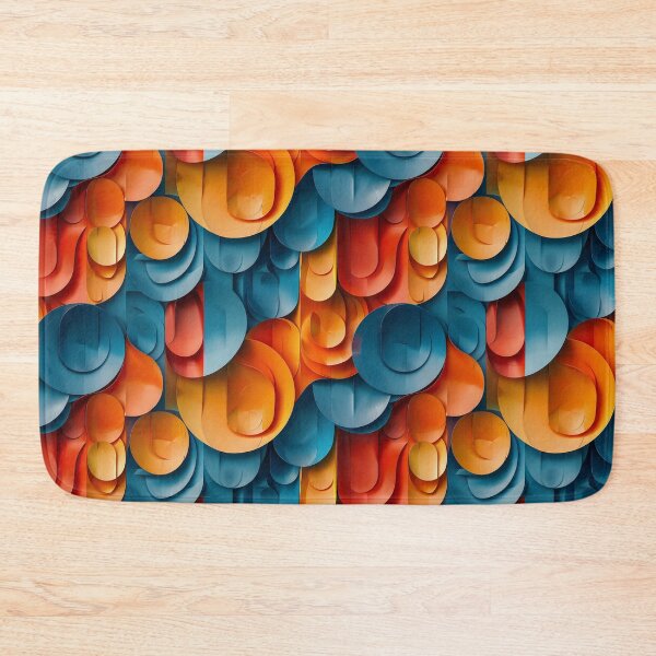 Item preview, Vibrant 3D Papercraft Abstract Shapes Pattern designed and sold by NTGUILTY.
