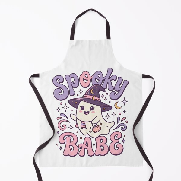 Item preview, Retro Cute Ghost Witch Spooky Babe Pastel Halloween Art designed and sold by CreativeCrest.