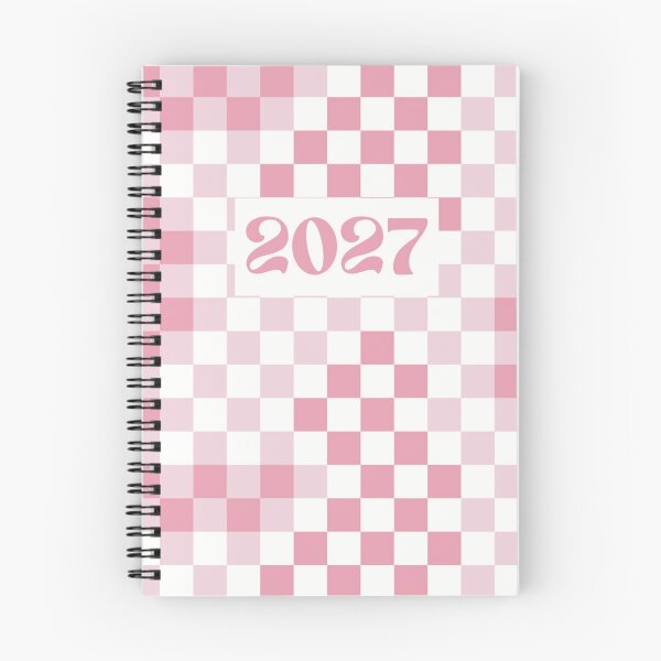Item preview, 2027 Pink Checkerboard Cute Grid Check Pattern designed and sold by winterpumpkin.