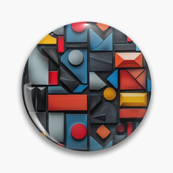 Item preview, Colorful 3D Geometric Bauhaus Block Pattern designed and sold by NTGUILTY.