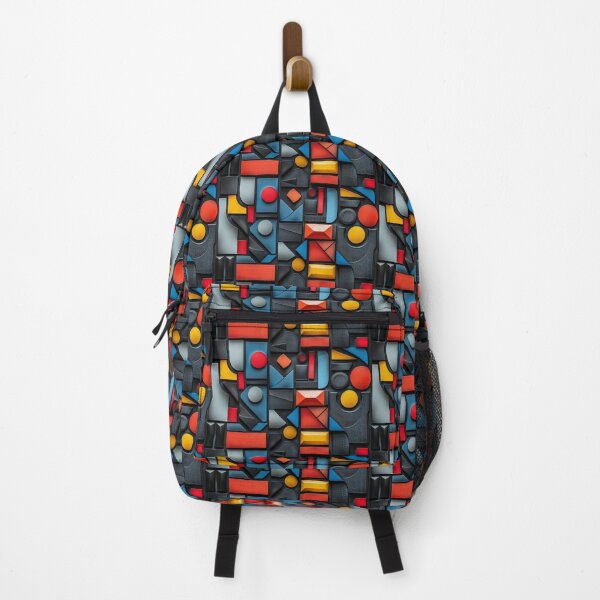 Item preview, Colorful 3D Geometric Bauhaus Block Pattern designed and sold by NTGUILTY.