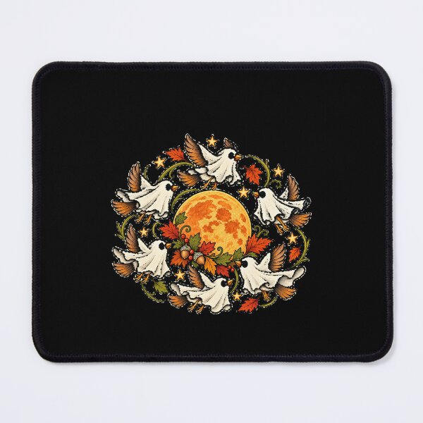 Item preview, Ghost Birds Around a Pumpkin Moon designed and sold by AMICO77.