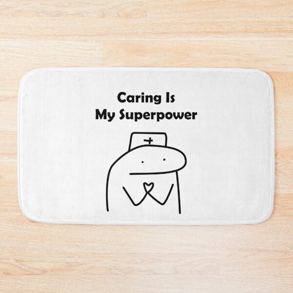 Item preview, Cute Caring Is My Superpower Nurse Cartoon designed and sold by darkskinbender.