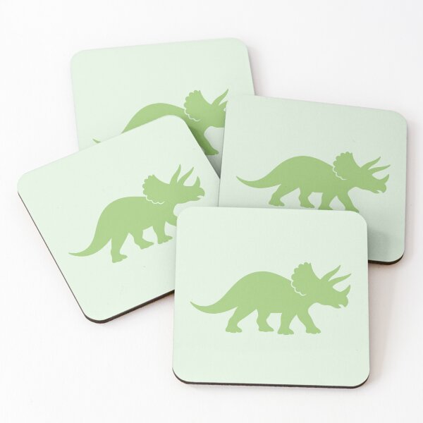 Item preview, Green Triceratops Dinosaur Silhouette designed and sold by MIRANDA CREATIVE.