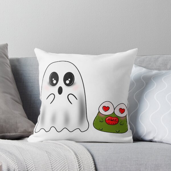 Item preview, Cute Ghost and Love Frog | Kawaii Halloween Friends Design designed and sold by ForcePrint.