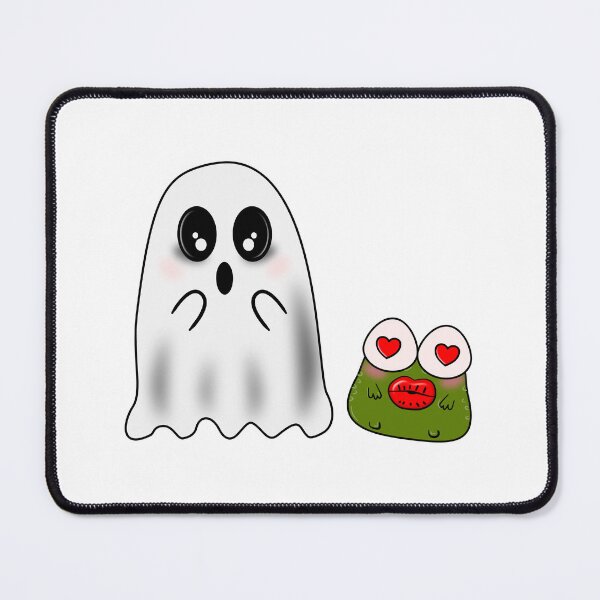 Item preview, Cute Ghost and Love Frog | Kawaii Halloween Friends Design designed and sold by ForcePrint.